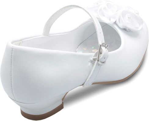 DressForLess Mary Jane Shoes with Pretty Satin Rolled Rosettes Patent Leather in Saudi Arabia
