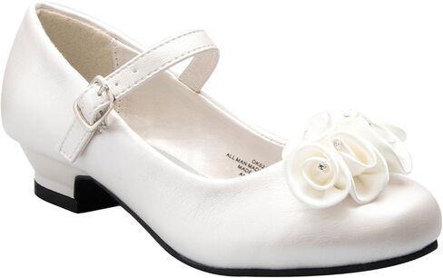 DressForLess Mary Jane Shoes with Pretty Satin Rolled Rosettes Patent Leather in Saudi Arabia