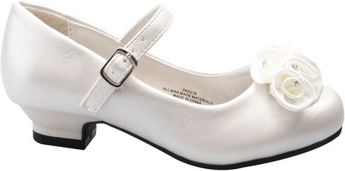 DressForLess Mary Jane Shoes with Pretty Satin Rolled Rosettes Patent Leather in Saudi Arabia
