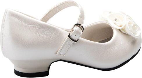 DressForLess Mary Jane Shoes with Pretty Satin Rolled Rosettes Patent Leather in Saudi Arabia