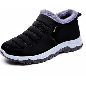 Men's Cotton-Padded Shoes Winter Thickened Couple Snow Boots Warm Cotton Boots Women's Waterproof Snow Boots Warm and Cozy Ankle Boots in Saudi Arabia