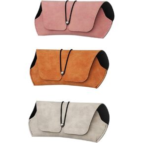 حافظة نظارة KADBLE "N/A"، حافظة نظارة شمسية محمولة للنساء والرجال، مجموعة من 3 قطع in Kuwait