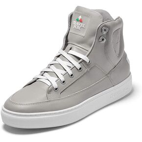 TRAVEL FOX Men's Jay Nappa Leather Round Toe Lace-Up High-Tops in Saudi Arabia