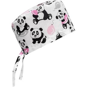 Scrub Cap Hat Unisex Animal Print Uniform Adjustable Surgical Women and Men, Nurse Hat - Unisex
