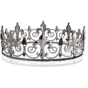Royal Full King Crown Metal Crowns And Tiaras For Men Cosplay Wedding Prom Party Decorations Crown Headpieces Accessories in Kuwait