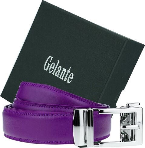 Gelante Ratchet Belt for Men, Mens Belts Leather 1.3'' Adjustable Trim to Fit Dress Belt in Kuwait