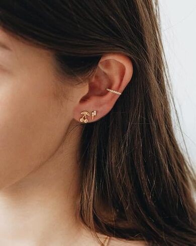 GIORGIA GIBBS 14K Gold Hoop Earrings for Women Trendy Gold Earrings Polished Gold Chunky Hoop Earrings Classic Dainty Gold Earrings Hoops 20mm,30mm in Kuwait