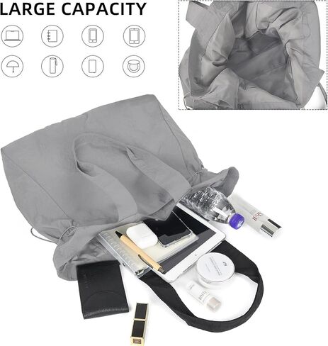 ChuLian Tote Bag For Women Side Cinch Shopper Bag 18L Lightweight Travel Tote Bags Handbag Shoulder Bags For Work Travel in Kuwait