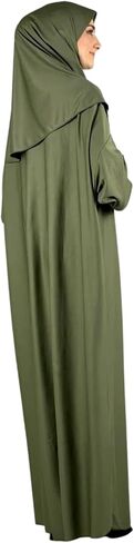 Modish Group Women Prayer Clothes with Hijab Muslim Outfits Long Robe Abaya Turkish Islamic Dresses Dubai Kaftan with Rosary in Saudi Arabia