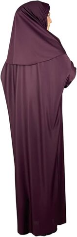 Modish Group Women Prayer Clothes with Hijab Muslim Outfits Long Robe Abaya Turkish Islamic Dresses Dubai Kaftan with Rosary in Saudi Arabia