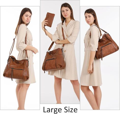 حقائب وحقائب يد للنساء من Realer Hobo، وحقائب كتف كبيرة الحجم مع شرابة in Kuwait