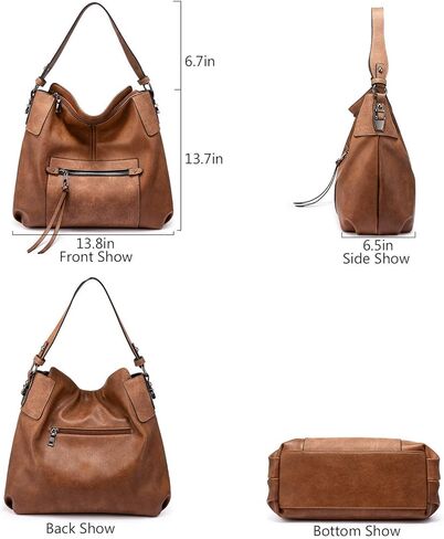 حقائب وحقائب يد للنساء من Realer Hobo، وحقائب كتف كبيرة الحجم مع شرابة in Kuwait