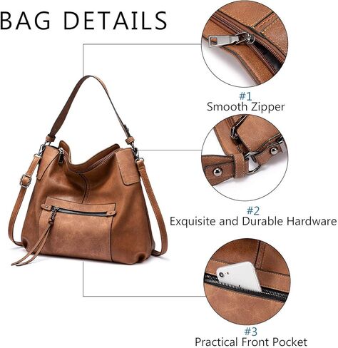 حقائب وحقائب يد للنساء من Realer Hobo، وحقائب كتف كبيرة الحجم مع شرابة in Kuwait