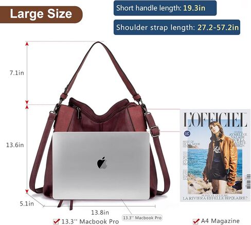 حقائب وحقائب يد للنساء من Realer Hobo، وحقائب كتف كبيرة الحجم مع شرابة in Kuwait