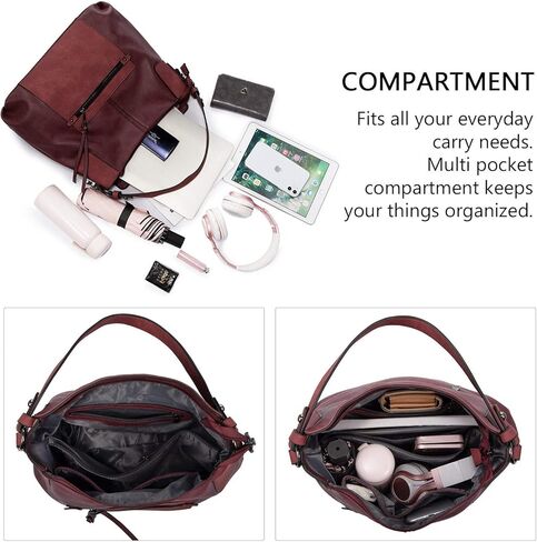 حقائب وحقائب يد للنساء من Realer Hobo، وحقائب كتف كبيرة الحجم مع شرابة in Kuwait