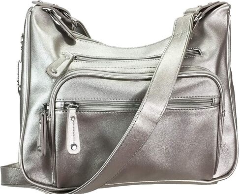 Zzfab Fashion Locking مخفي حمل حقيبة هوبو كبيرة CCW حقيبة كروس مع فتحات لبطاقة الائتمان in Kuwait