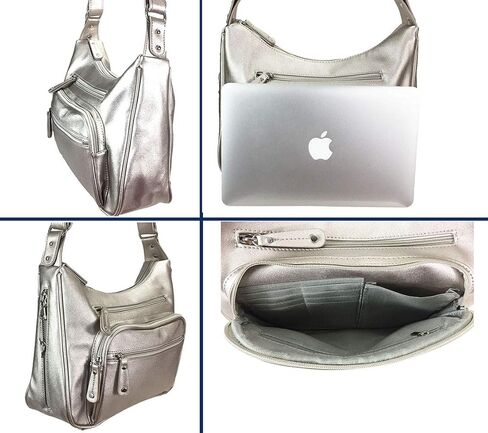 Zzfab Fashion Locking مخفي حمل حقيبة هوبو كبيرة CCW حقيبة كروس مع فتحات لبطاقة الائتمان in Kuwait