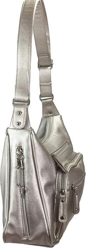 Zzfab Fashion Locking مخفي حمل حقيبة هوبو كبيرة CCW حقيبة كروس مع فتحات لبطاقة الائتمان in Kuwait