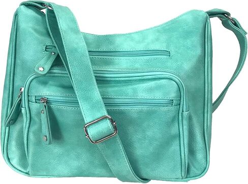 Zzfab Fashion Locking مخفي حمل حقيبة هوبو كبيرة CCW حقيبة كروس مع فتحات لبطاقة الائتمان in Kuwait