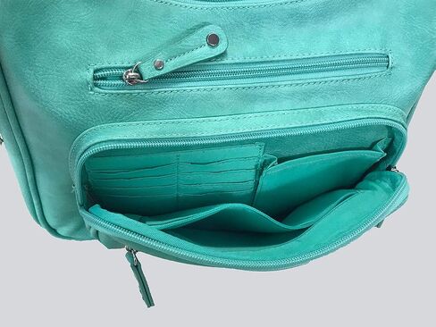 Zzfab Fashion Locking مخفي حمل حقيبة هوبو كبيرة CCW حقيبة كروس مع فتحات لبطاقة الائتمان in Kuwait