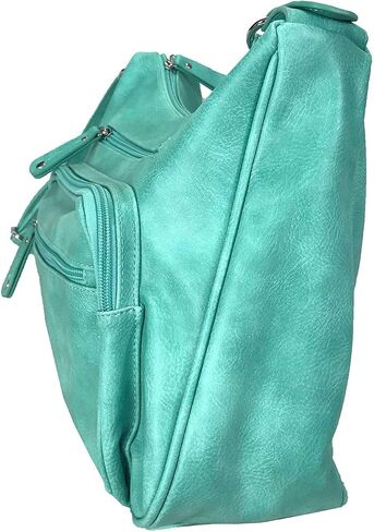 Zzfab Fashion Locking مخفي حمل حقيبة هوبو كبيرة CCW حقيبة كروس مع فتحات لبطاقة الائتمان in Kuwait
