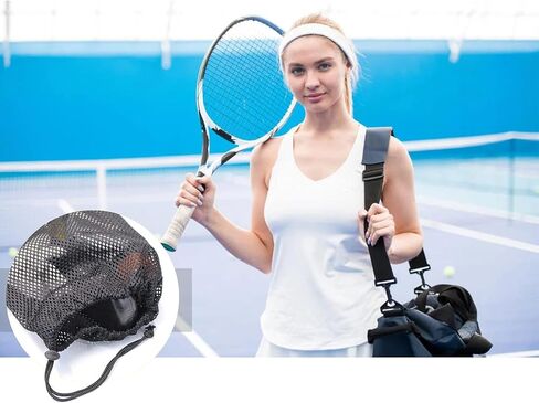VANVENE Black Mesh Bag Nylon Bag Heavy Duty Drawstring Mesh Bag for Cosmetic Golf Ball Outdoor in Kuwait