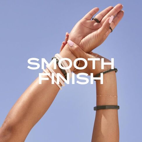 خاتم QALO نسائي من السيليكون المطاطي، الخلود، خاتم زفاف للنساء، مسامي، شريط سيليكون متين للخطوبة، عرض 4 مم وسمك 2.4 مم، متعدد الألوان in Kuwait