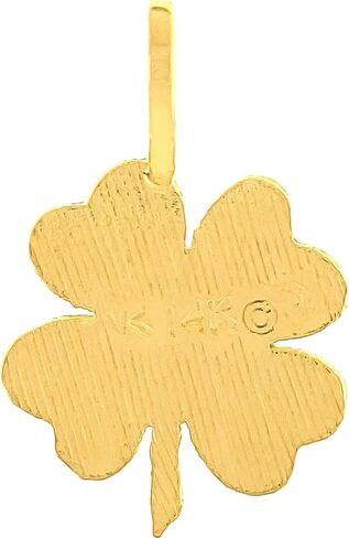 FindingKing 14K Gold Charm 4 Leaf Clover Irish Good Luck Jewelry in Saudi Arabia