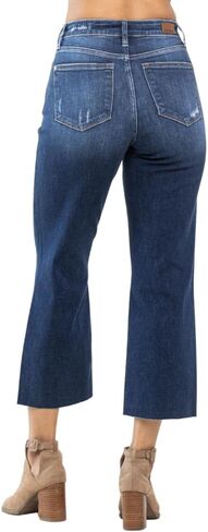 Judy Blue High Waist Destroy Crop Wide Leg in Saudi Arabia