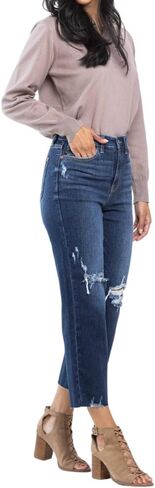 Judy Blue High Waist Destroy Crop Wide Leg in Saudi Arabia