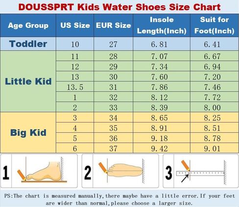 DOUSSPRT Water Shoes for Kids Boys Girls Quick Dry Beach Sports Swim Pool Aqua Shoes for Toddler/Little Kid/Big Kid in Saudi Arabia