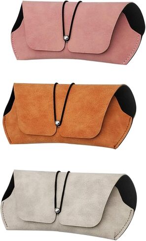 حافظة نظارة KADBLE "N/A"، حافظة نظارة شمسية محمولة للنساء والرجال، مجموعة من 3 قطع in Kuwait