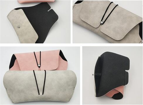 حافظة نظارة KADBLE "N/A"، حافظة نظارة شمسية محمولة للنساء والرجال، مجموعة من 3 قطع in Kuwait