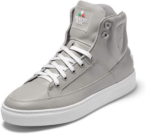 TRAVEL FOX Men's Jay Nappa Leather Round Toe Lace-Up High-Tops in Saudi Arabia
