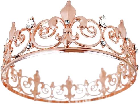 Royal Full King Crown Metal Crowns And Tiaras For Men Cosplay Wedding Prom Party Decorations Crown Headpieces Accessories in Saudi Arabia
