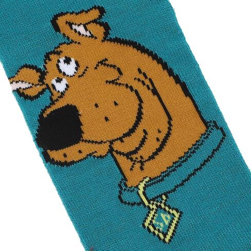 Bioworld Scooby Doo Knit Scooby Heads With Chenille Paws Women's Knee High Socks, Multicolored, One size in Saudi Arabia