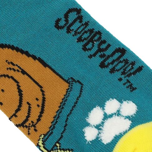 Bioworld Scooby Doo Knit Scooby Heads With Chenille Paws Women's Knee High Socks, Multicolored, One size in Saudi Arabia
