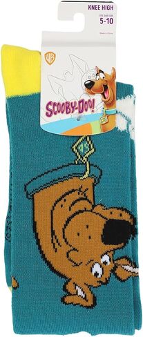 Bioworld Scooby Doo Knit Scooby Heads With Chenille Paws Women's Knee High Socks, Multicolored, One size in Saudi Arabia
