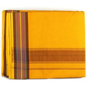 ASHIRWAD 100% Cotton Check Handloom Lungi Dhoti Sarong Wrap for Men