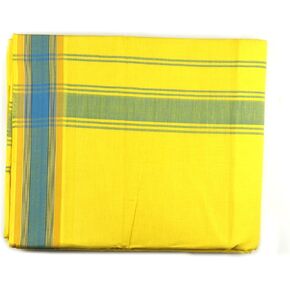ASHIRWAD غلاف قطني 100% من القطن ذو النول اليدوي Lungi Dhoti Sarong للرجال