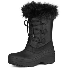 Mattiventon Winter Boots For Women WaterProof Winter Snow Boots Faux Fur Lined Warm Outdoor Insulated Hiking Boots in Kuwait