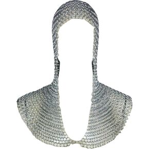 Chainmail Coif, 10 mm Aluminium Hood Chain Mail Medieval Reenacment Armor SCA LARP Hood Coif Chainmail Coif in Saudi Arabia
