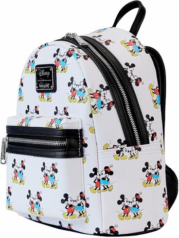 لاونج فلاي حقيبة كتف كلاسيكية مزينة بطبعة ميكي وميني ماوس من ديزني بحزام مزدوج للنساء in Kuwait