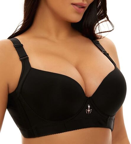 SEA BBOT Women Seamless Push Up Bra Padded Soft Underwire T-Shirt Bras 32A-46DD in Saudi Arabia
