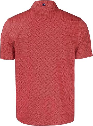 قميص بولو رجالي من Cutter & Buck Pike Eco Tonal Geo Print قابل للتمدد معاد تدويره in Saudi Arabia