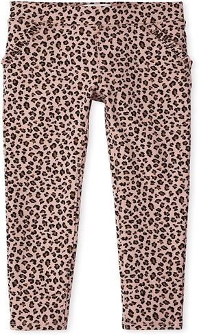 The Children's Place Girls' Leopard Ponte Knit Pull on Jeggings in Saudi Arabia
