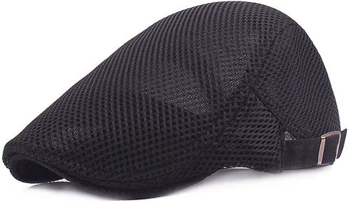 RICHTOER Men Breathable Mesh Summer Hat Newsboy Beret Ivy Cap Cabbie Flat Cap in Saudi Arabia