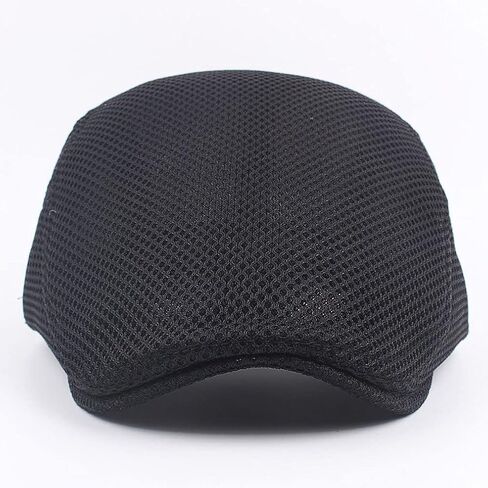 RICHTOER Men Breathable Mesh Summer Hat Newsboy Beret Ivy Cap Cabbie Flat Cap in Saudi Arabia