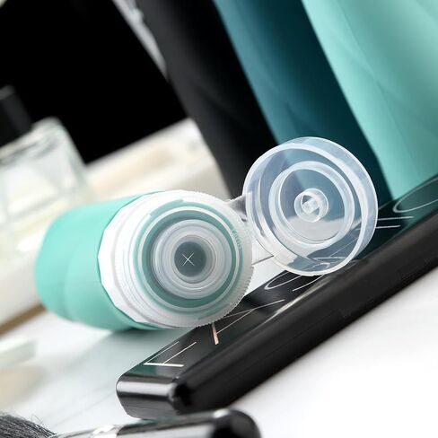 Gemice Travel Bottles for Toiletries, 3oz Tsa Approved Travel Size Containers BPA Free Leak Proof Travel Tubes Refillable Liquid Travel Accessories with Clear Toiletry Bag (4 Pack) in Saudi Arabia