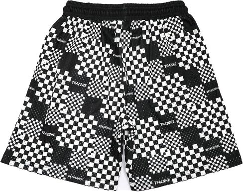 Basketball Athletic Shorts Men - Mesh Gym Sports Workout Training Drawstring Retro Casual Fashion Short with Pockets… in Saudi Arabia